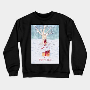 Woodland creatures + Merry Yule Crewneck Sweatshirt